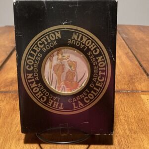 Chokin Collection Lacquered Cover Address Book Japan Butterflies (NEW in BOX)